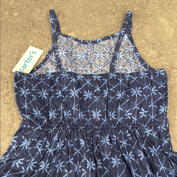 Carter's Blue and White Ruffled Tiered Sundress - Picture 5 of 6